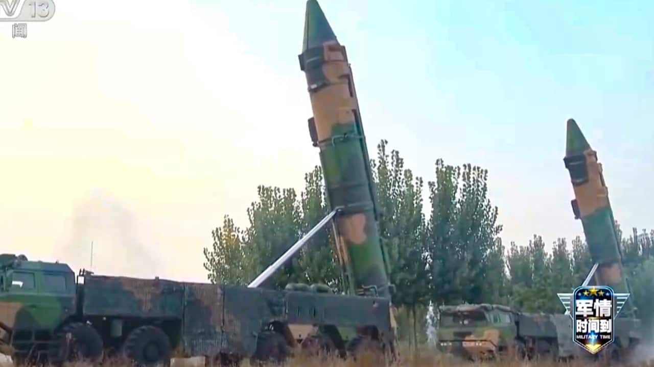China airs footage of DF-17 hypersonic missile launch