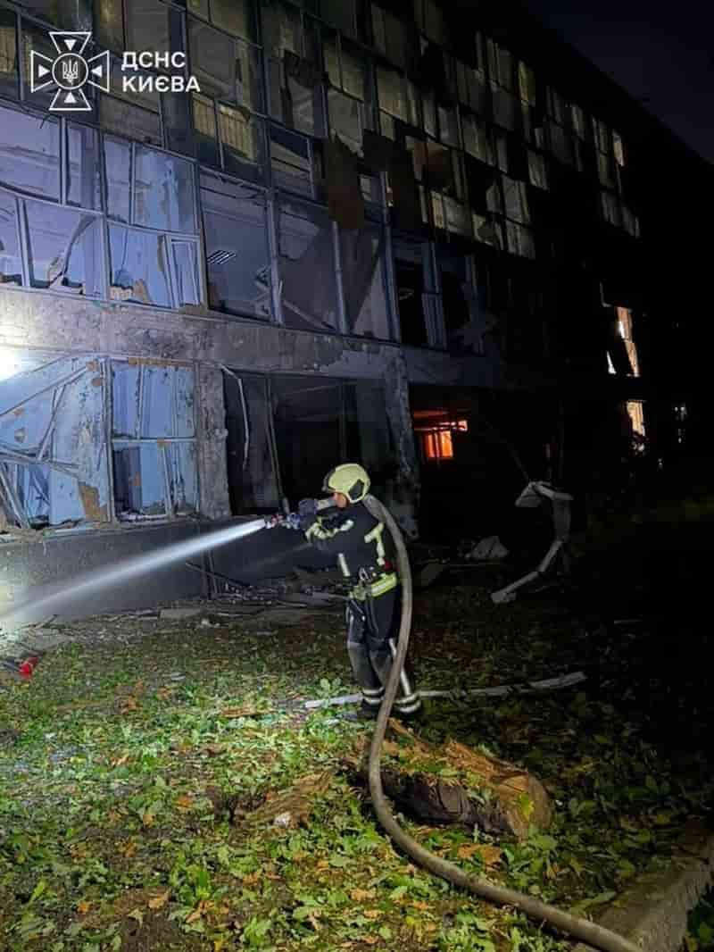 Russian drone attack damages Kyiv education facility, other infrastructure