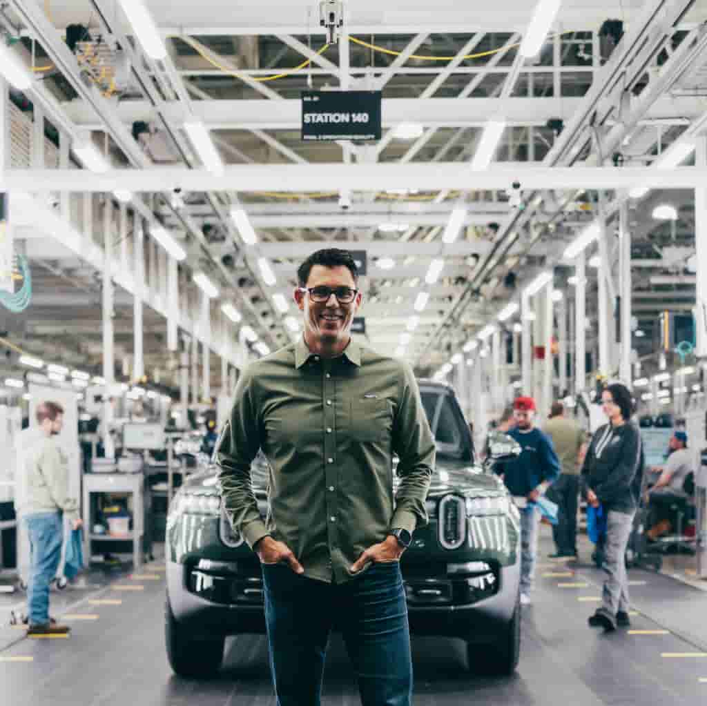 Rivian CEO RJ Scaringe outlines ideas for boosting US car manufacturing
