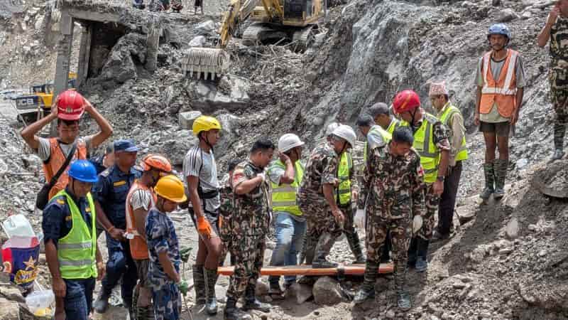 Rescuers pull Chinese national alive from Nepal tunnel 10 days after floods