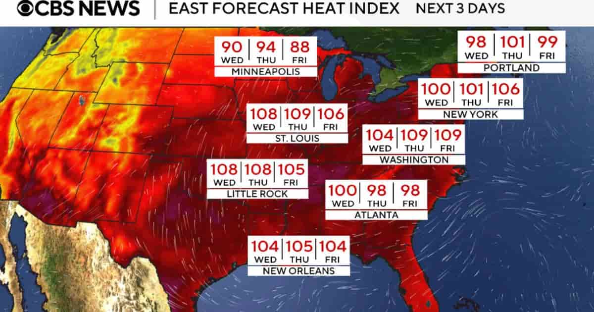 US faces dangerous heatwave with record highs and fire weather