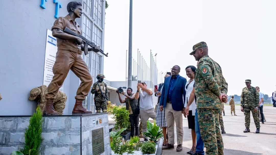 Uganda unveils statue of Netanyahu's brother at Entebbe