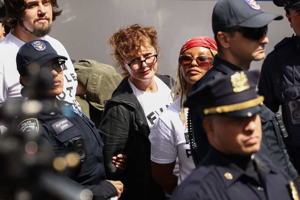 Susan Sarandon, Hannah Einbinder detained at anti-Netanyahu protest