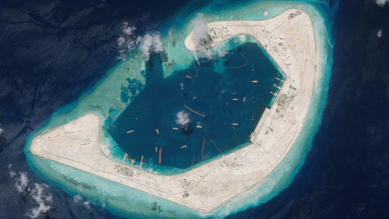 China's Antelope Reef island construction appears near completion