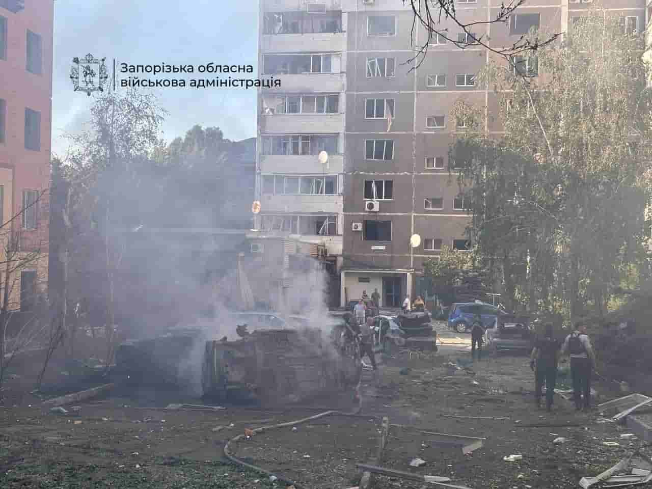 Russian glide bomb attack on Zaporizhzhia residential building kills 1, injures 31
