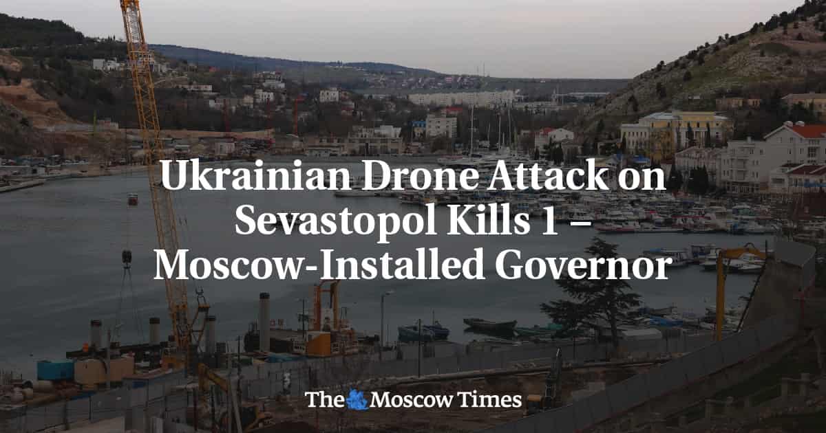 Four injured in drone attack on Sevastopol apartment building