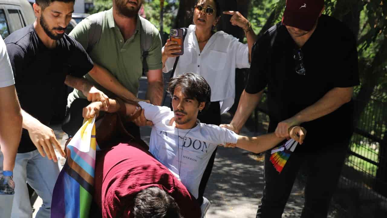 Police detain dozens at Istanbul Pride event after ban