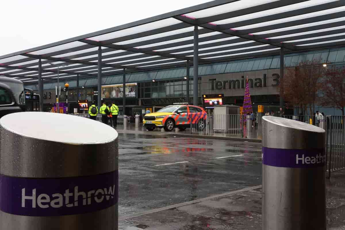 Four jailed over Heathrow tear gas attack