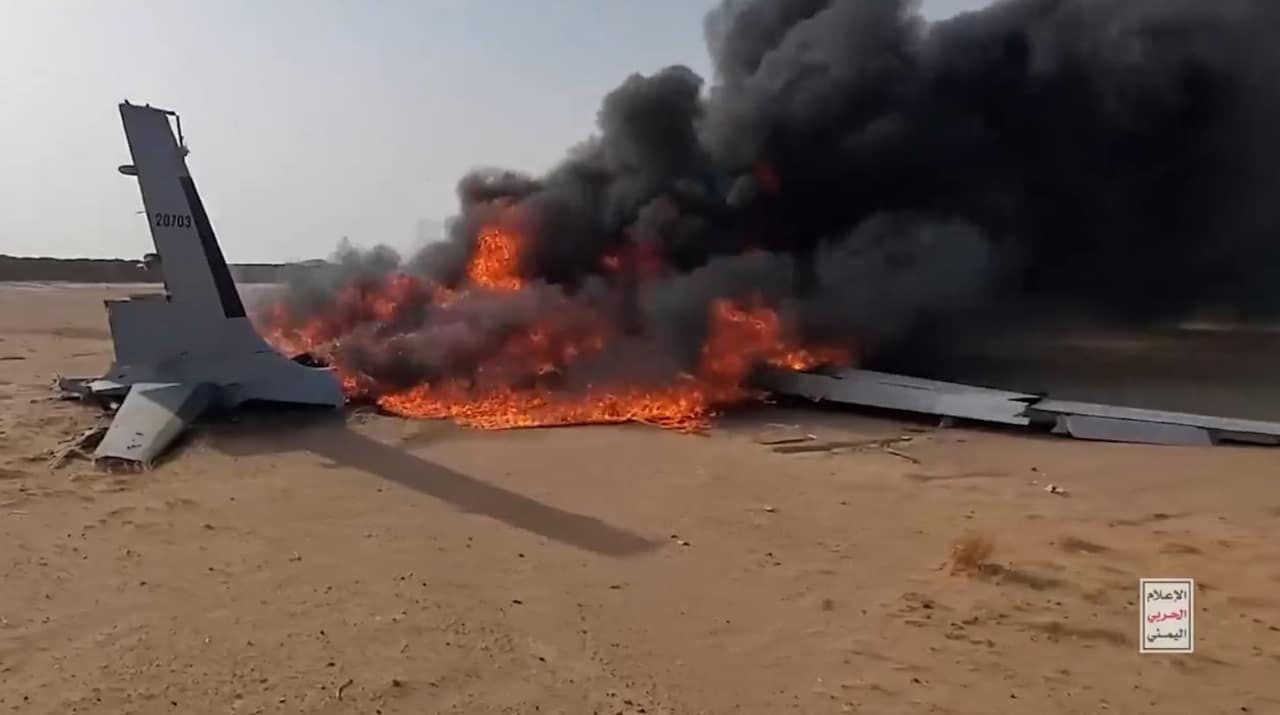 Houthi military claims Saudi drone downed over Sanaa