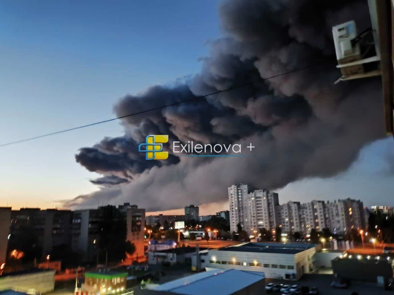 Drone attack ignites blaze at Russian energy facility and warehouses