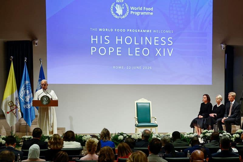 Pope Leo decries leaders who 'feed' wars instead of hungry