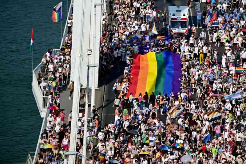 Thousands march in Budapest Pride after Orban's election defeat