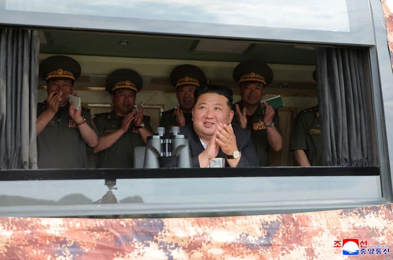 Kim Jong Un oversees cruise missile launch from new destroyer