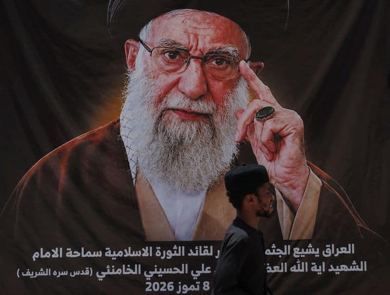 Coffin of Iran's Supreme Leader Khamenei arrives in Iraq's Najaf