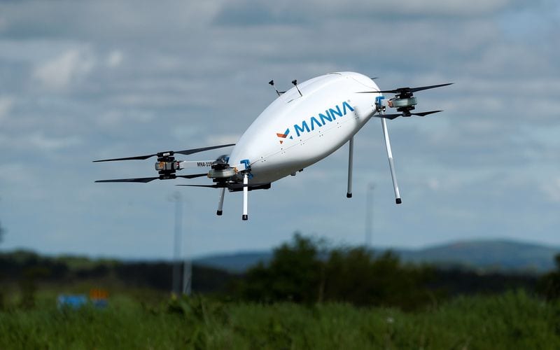 Manna launches US drone delivery operations in Tulsa