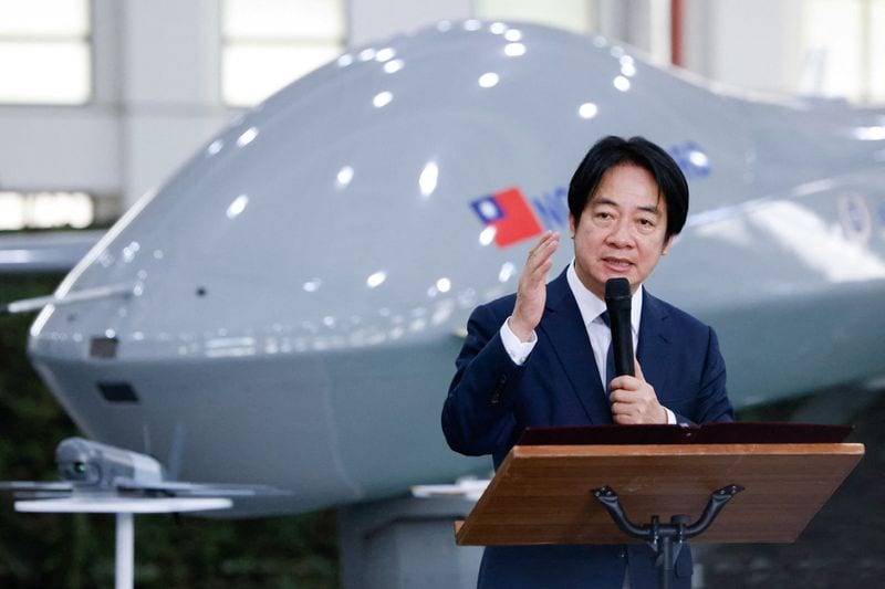 Taiwan President Urges Shared Defence Responsibility, Seeks Drone Funding