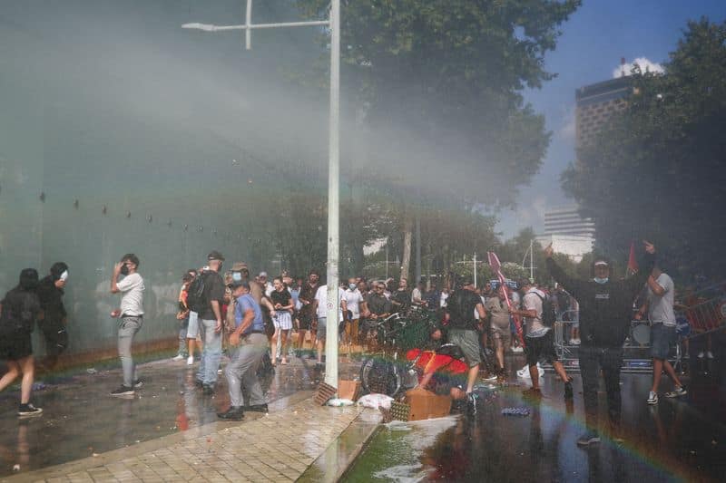 Albanian police clash with protesters over Kushner resort plan