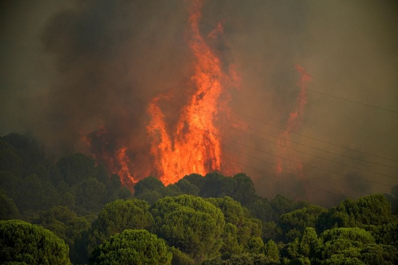 Wildfires rage across France and Spain, forcing mass evacuations