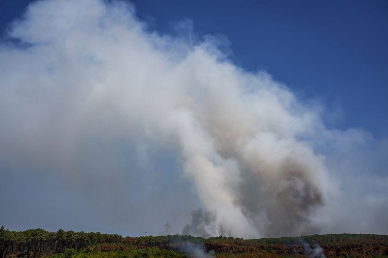 French wildfire generates lightning, igniting new fires
