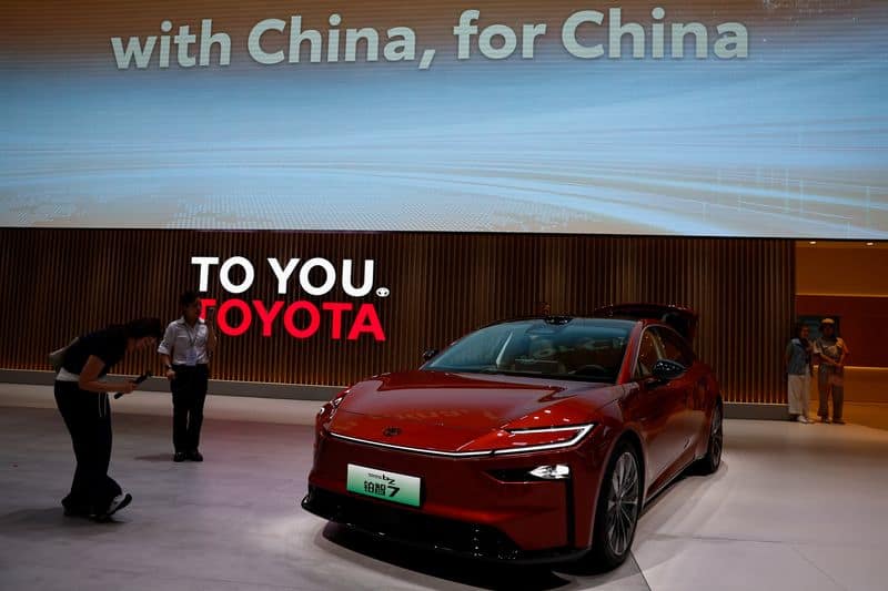 Toyota's first-half global output, sales fall for first time in two years on China weakness