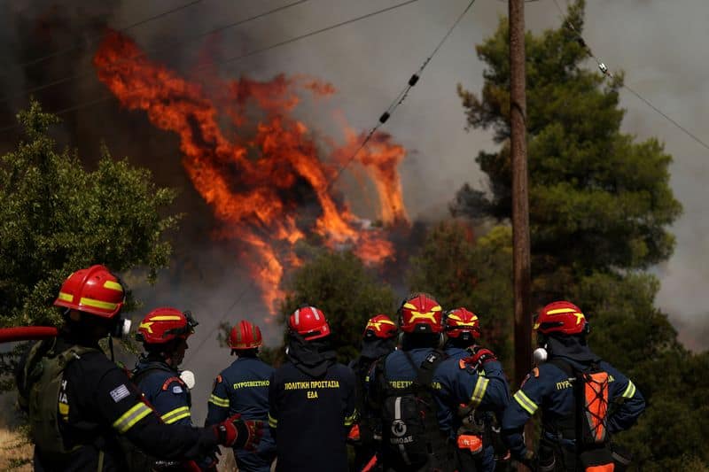 Europe wildfires rage as Hungary shuts nuclear plant