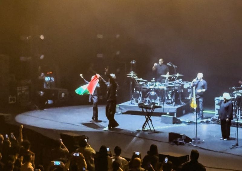 Massive Attack detained in Singapore over Palestinian flag display