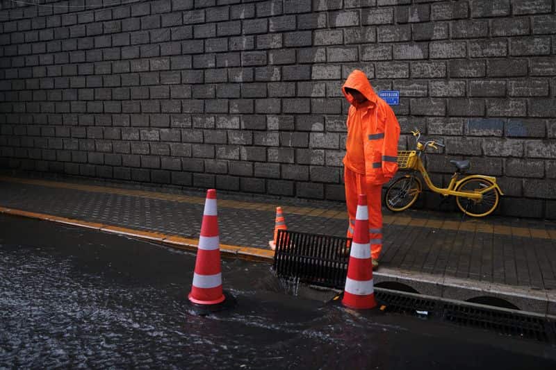 Typhoon Dolphin causes severe flooding in central China and Beijing