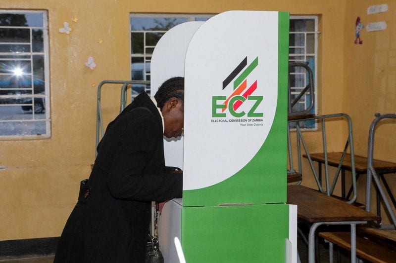 Zambia's Hichilema leads presidential vote count
