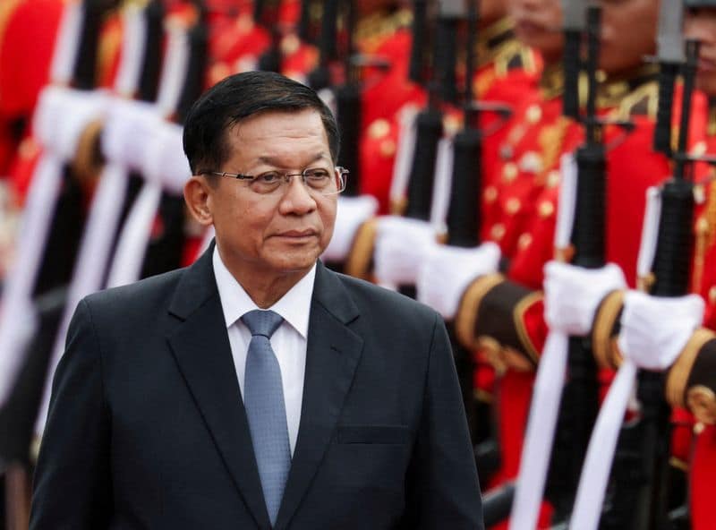 Myanmar junta leader Min Aung Hlaing visits Russia