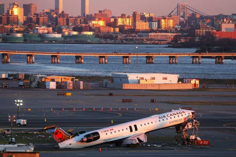 FAA moves to fire two controllers over LaGuardia crash