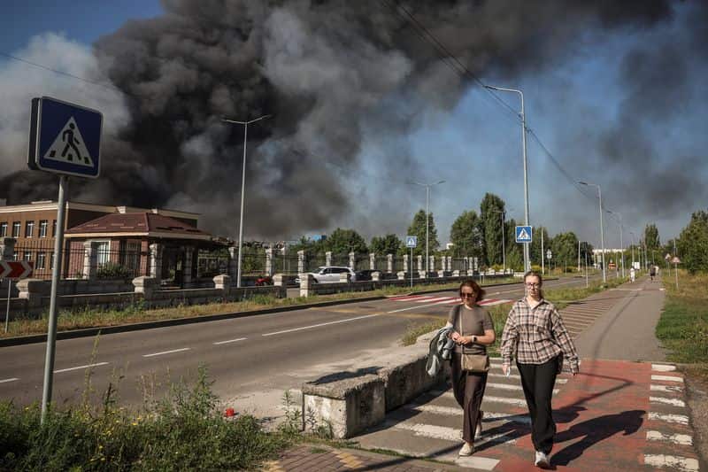 Russian drone strike kills 27 in Kyiv warehouse