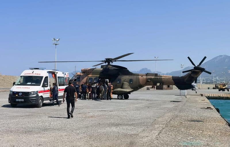 Ferry capsizes off North Cyprus, at least eight dead and 18 missing