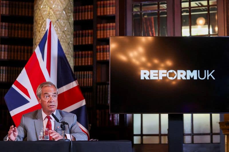 Reform UK receives £4m from crypto billionaire pardoned by Trump