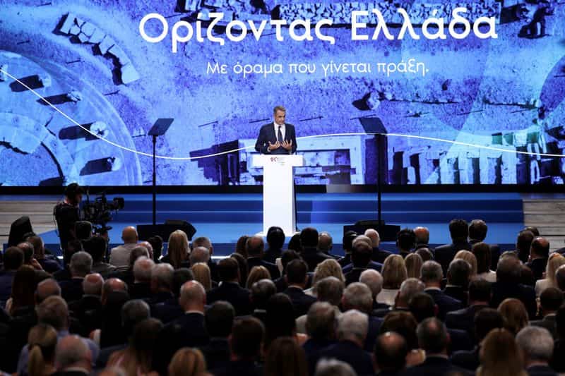 Greek PM Mitsotakis announces tax breaks and wage hikes ahead of elections