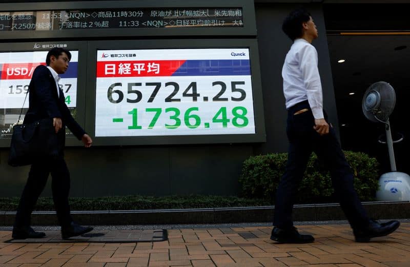 Asia Stocks Waver as Yen Surges, Oil Prices Climb on Iran Threats