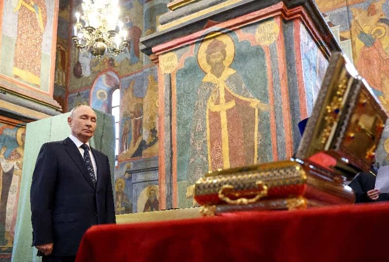 Russia sends medieval prince's bones to Ukraine front to boost morale