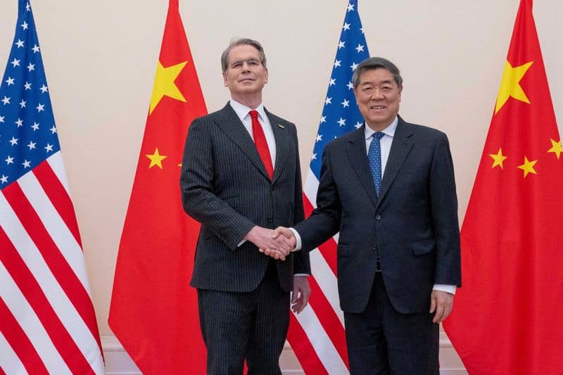US Treasury's Bessent, China's He to launch talks on AI, trade, critical minerals