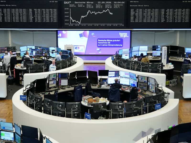 European stocks edge higher as oil retreats; PMI data awaited