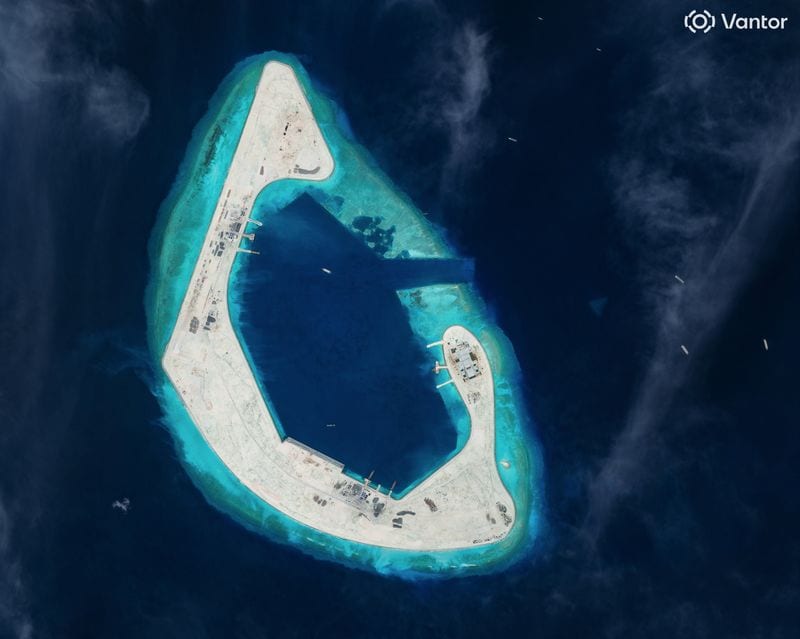 China building runway on Antelope Reef, satellite images show