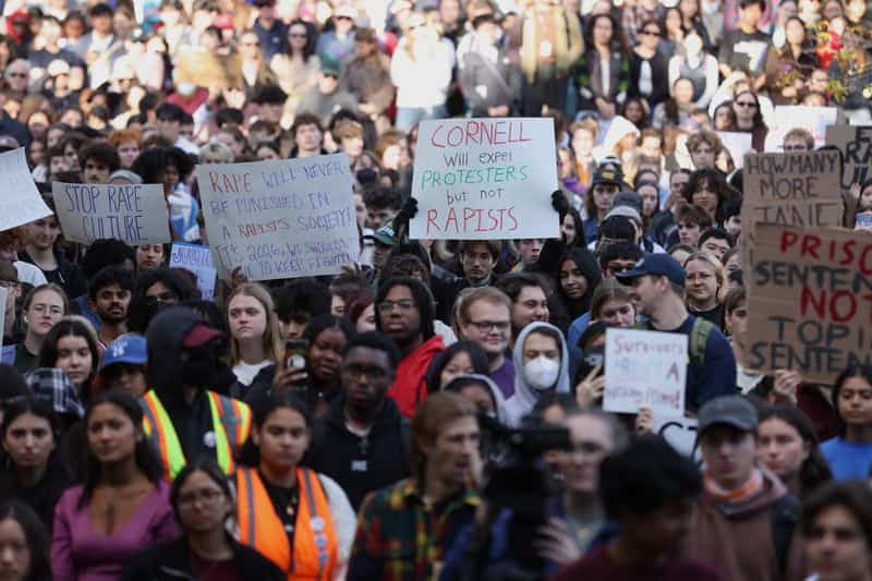 Cornell students rally for action on sexual violence amid rape allegations