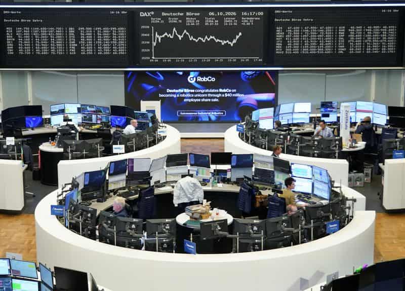 European stocks rise as oil prices ease; telecoms lag