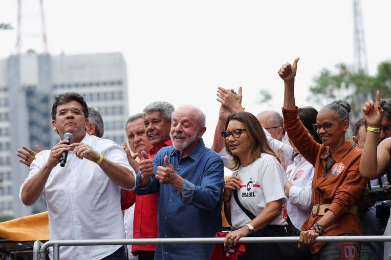 Brazil presidential candidates court votes in Sao Paulo