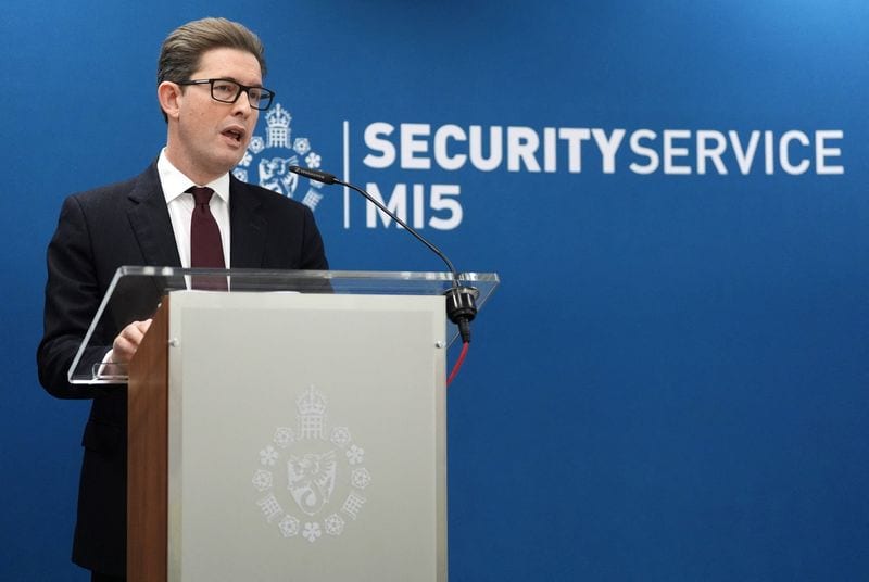 UK spy chief: Iran, Russia escalating hybrid campaigns