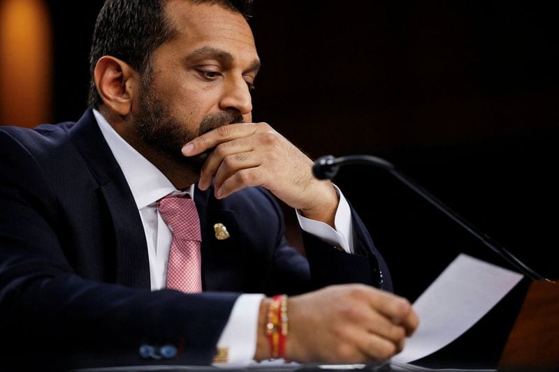 FBI Director Patel in Virginia, not Russia, agency says