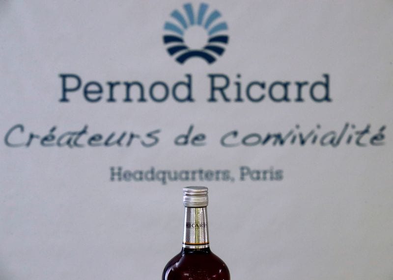 Pernod Ricard Q1 sales fall 0.9%, beating estimates amid China caution