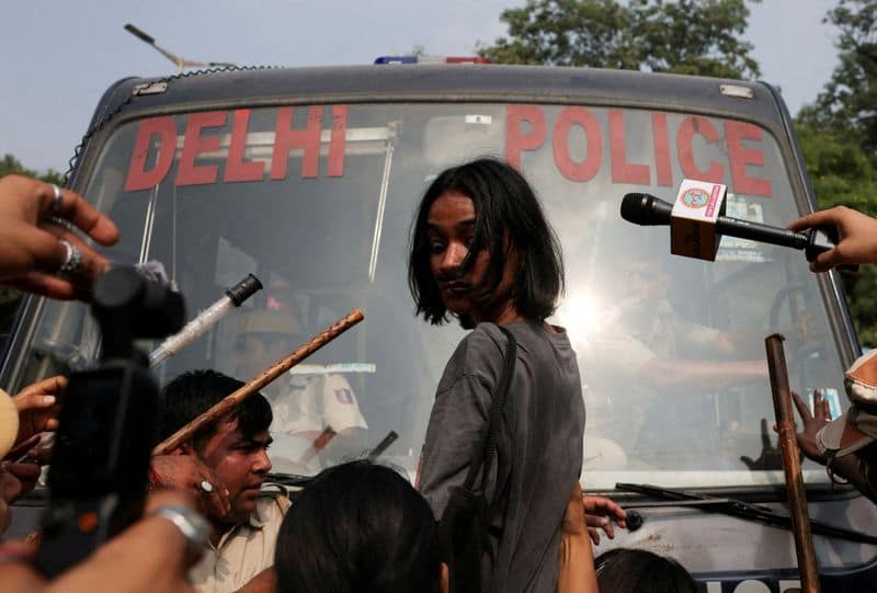 India's capital tightens security for 'cockroach' movement rally