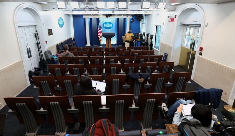 Trump says he may move White House press corps