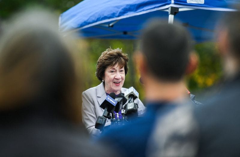 Collins fights for Senate seat in Maine as Trump era hardens partisan lines