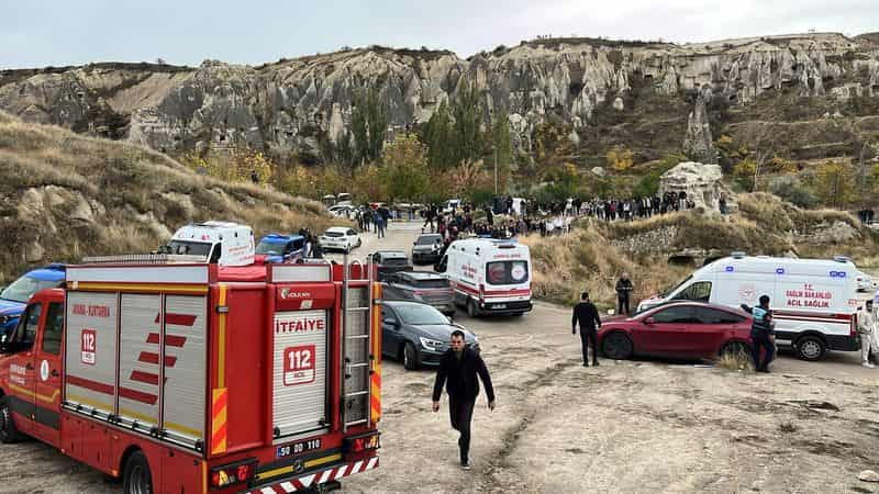 Rock collapse kills two in Turkey's Cappadocia